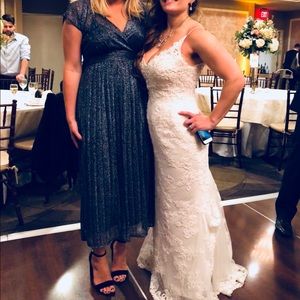 Colored metallic dress